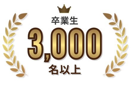 卒業生 3,000 名以上