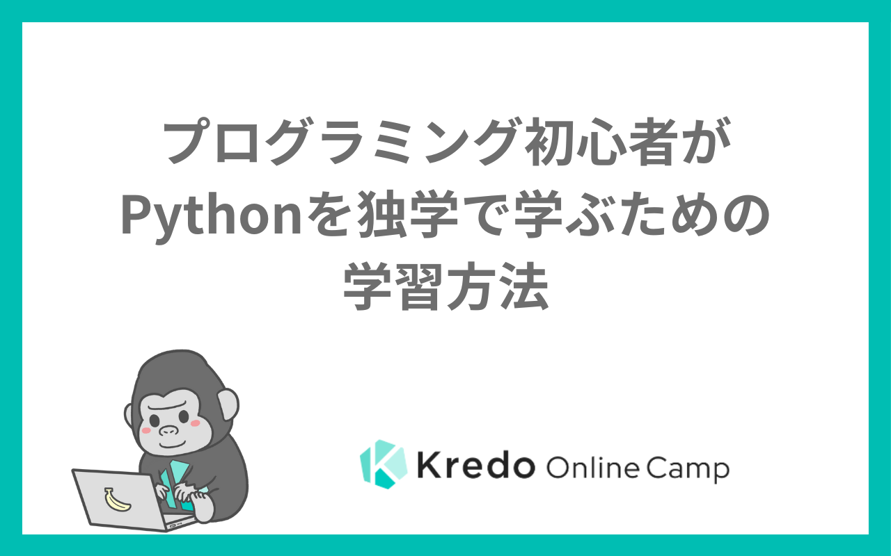 プログラミング初心者がPythonを独学で学ぶための学習方法