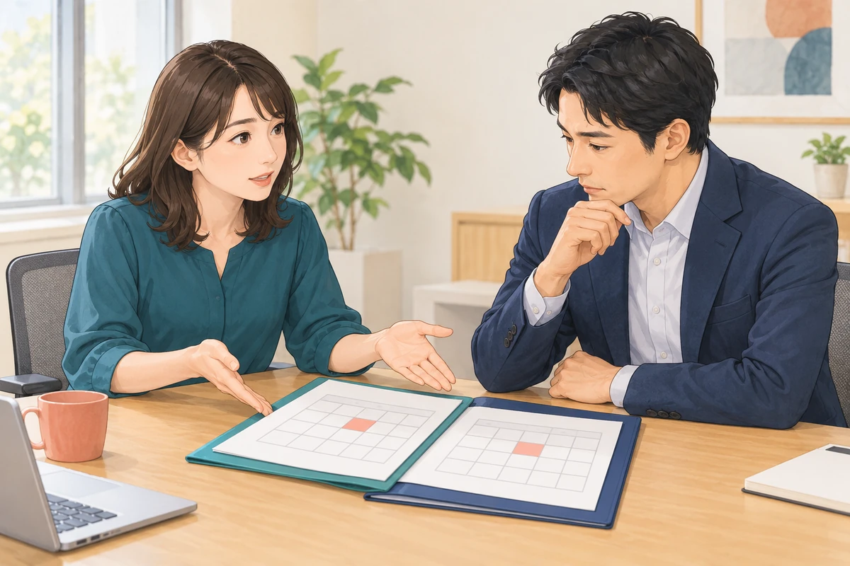 両立しない期限と業務への影響を整理し、判断できる担当者へ相談する社員