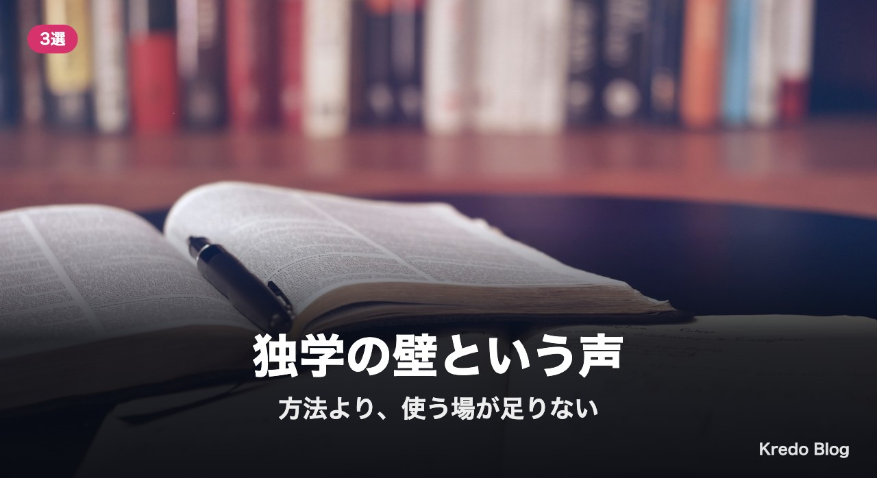 独学の壁という声