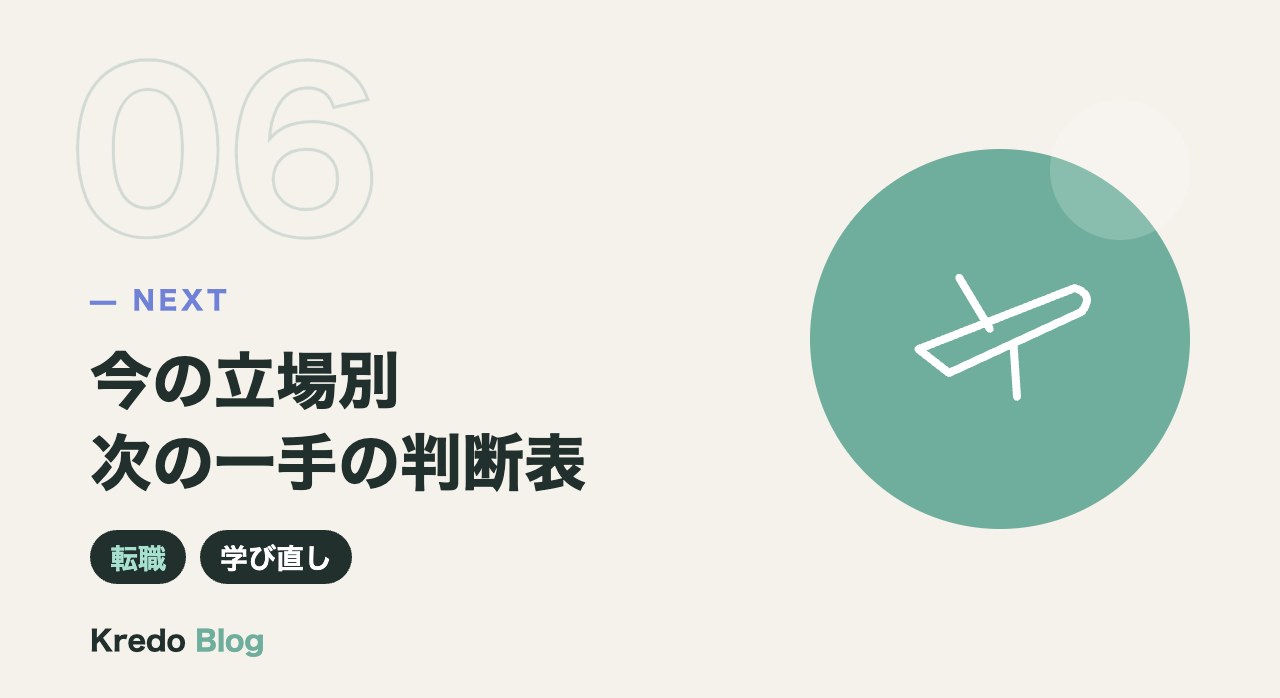 今の立場別次の一手の判断表