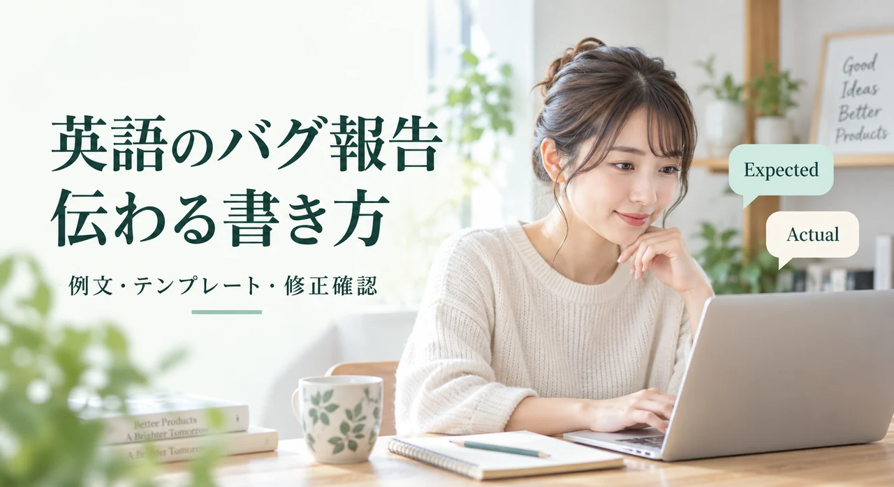 英語のバグ報告の書き方|例文・テンプレートと修正確認