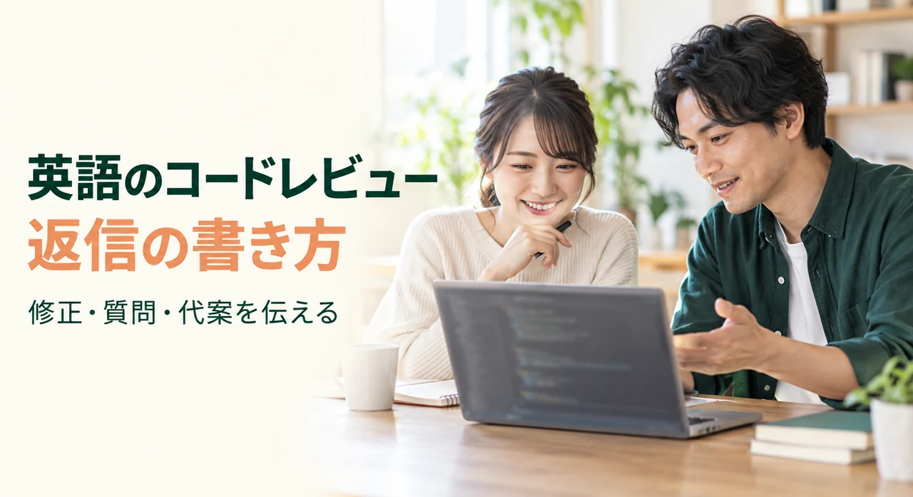 英語のコードレビュー返信例｜修正・質問・代案の伝え方