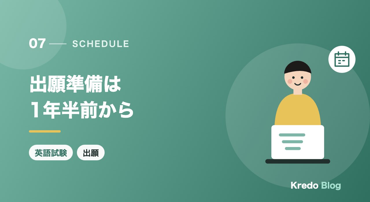 出願準備は1年半前から