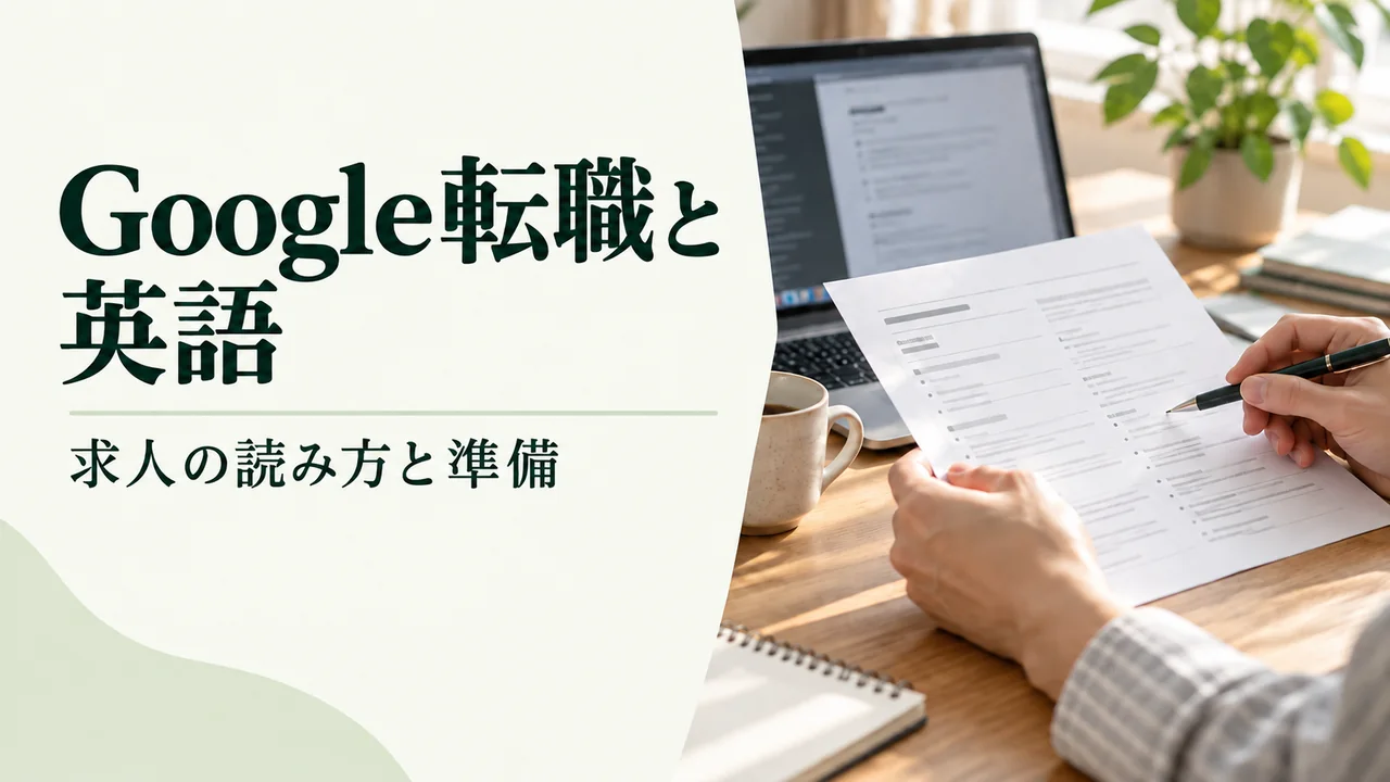 Google転職に英語は必要？公式求人の要件と準備の進め方