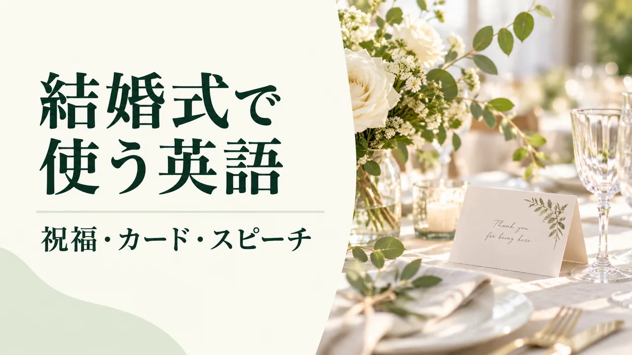 結婚式で使う英語|お祝い・カード・スピーチ・招待への返信