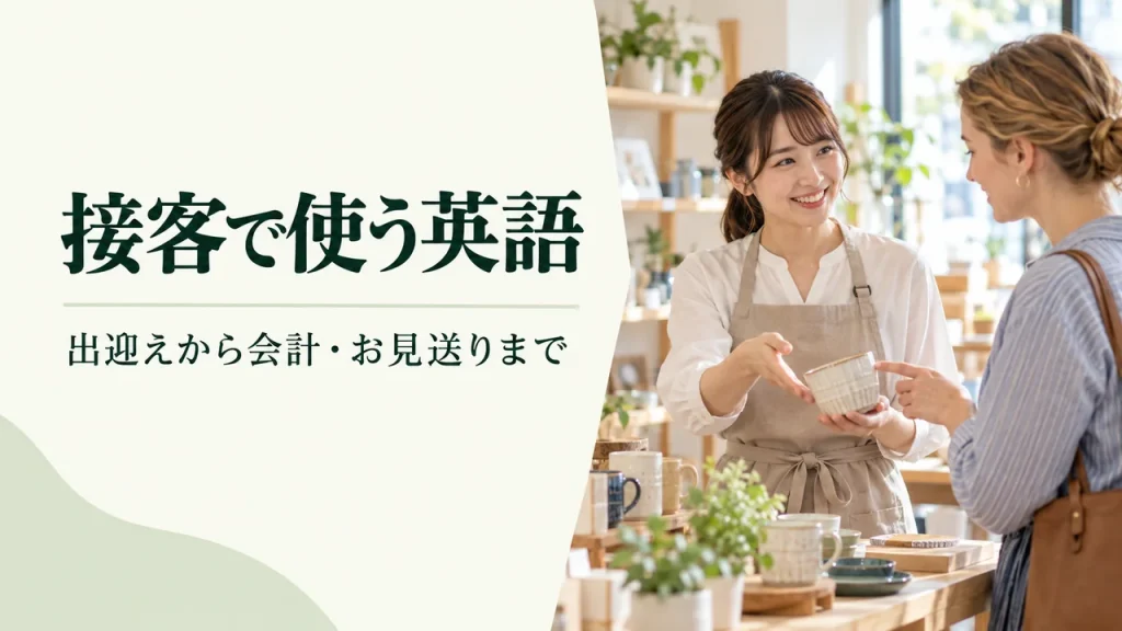 接客英語フレーズ集｜来店・注文・会計で使う基本表現