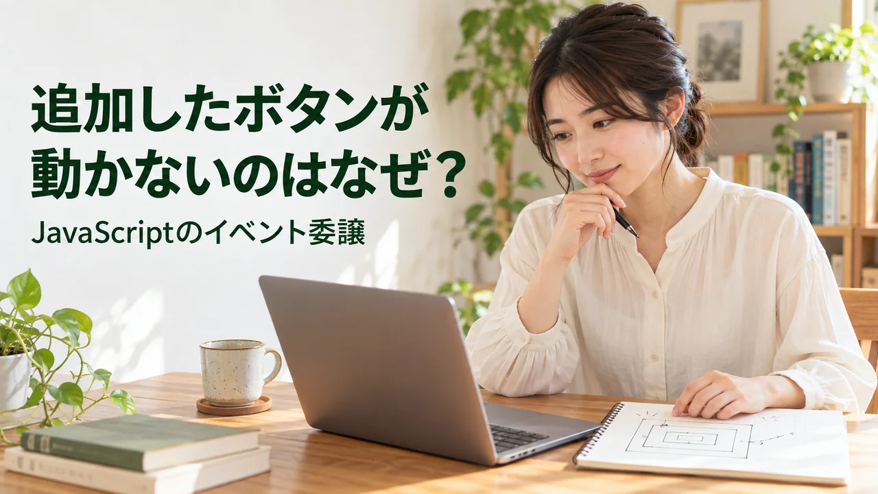 追加した項目の動きをノートで整理する学習者の写真イメージ