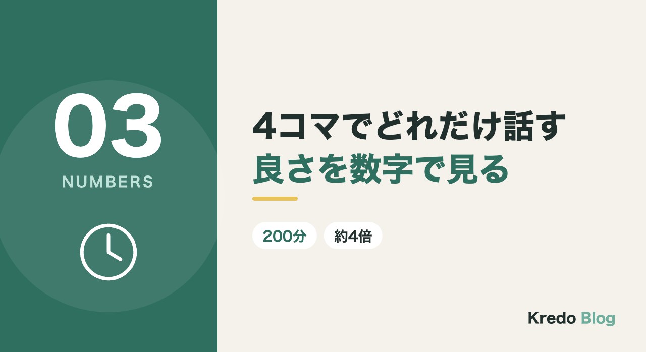 4コマでどれだけ話す良さを数字で見る