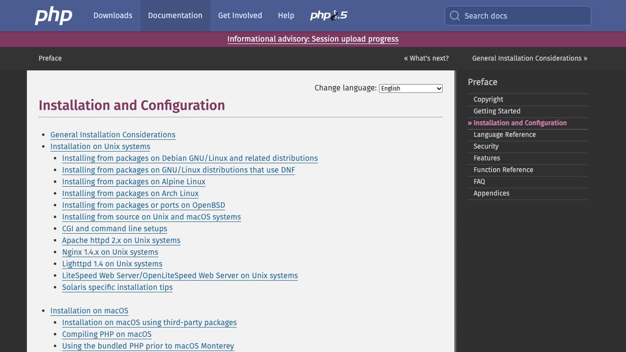 PHP: Installation and Configuration - Manual