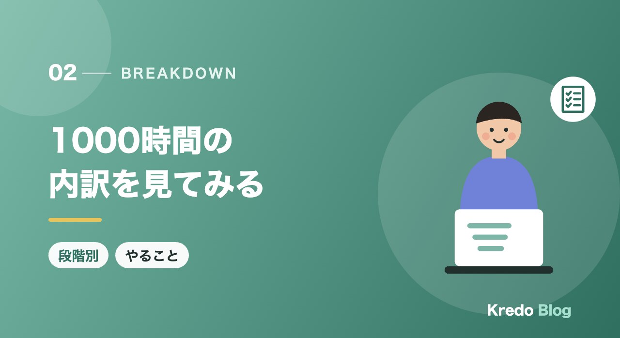 1000時間の内訳を見てみる