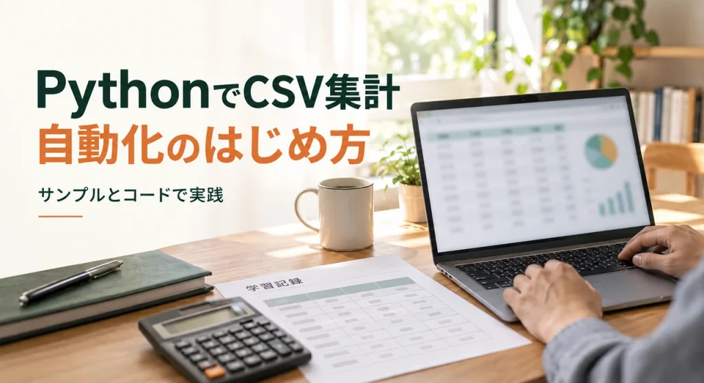 PythonでCSV集計を自動化する方法｜サンプルとコード付き