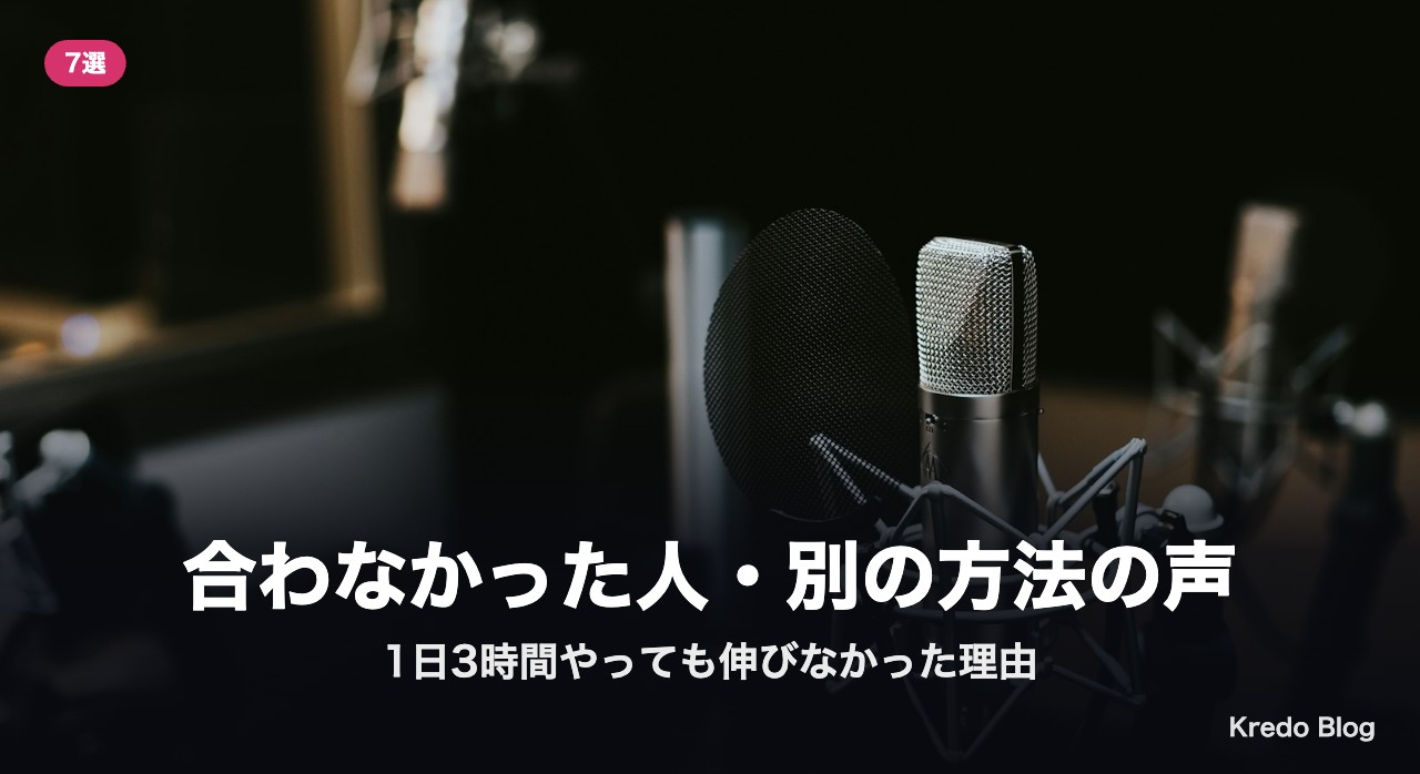 合わなかった人・別の方法の声