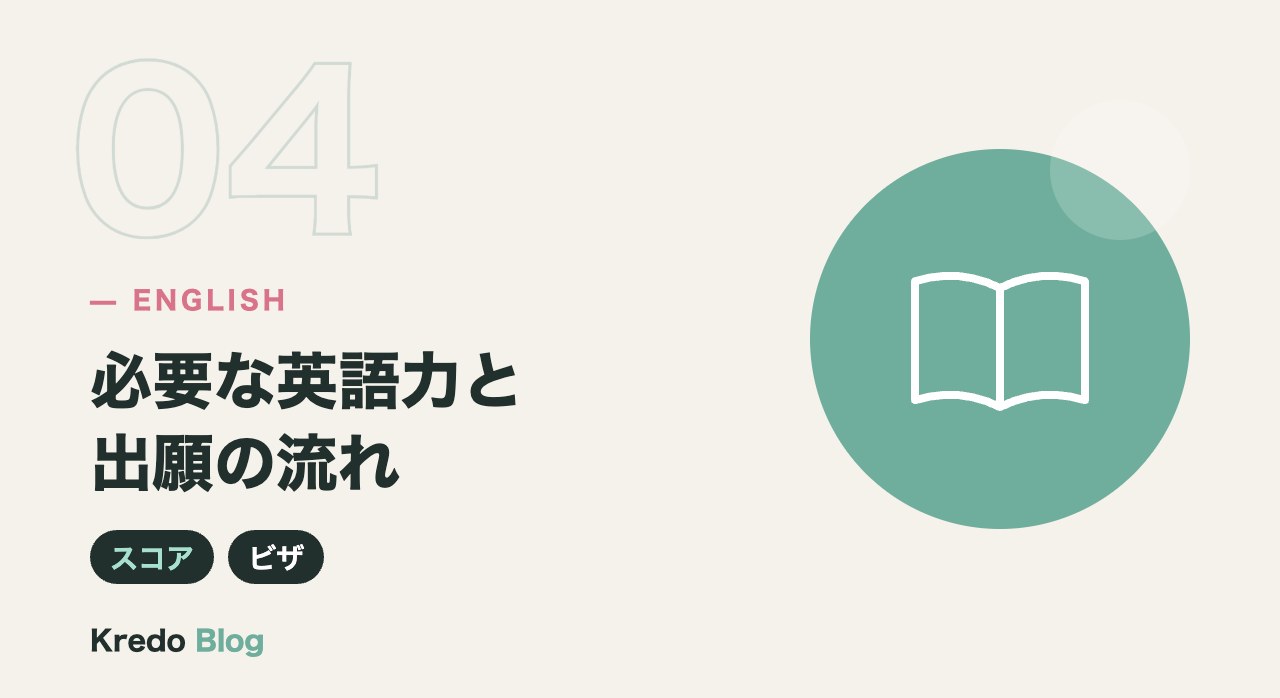 必要な英語力と出願の流れ